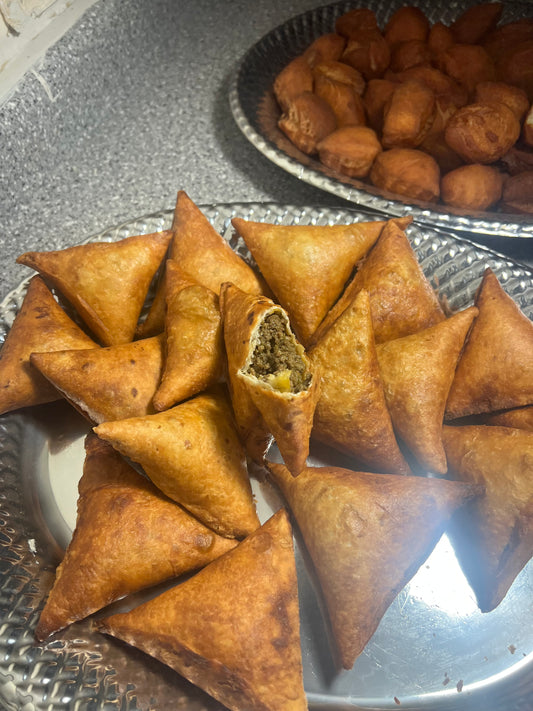 4 Beef samosas